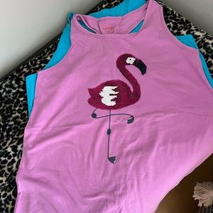 Girls Cat & Jack summer themed tanks